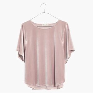 Madewell Velvet Butterfly Top